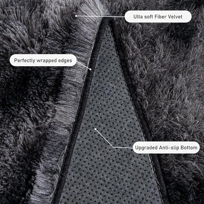 Rugs for Bedroom 4x6, Soft Shaggy Modern Shag Area Rug for Living Room - Image 5
