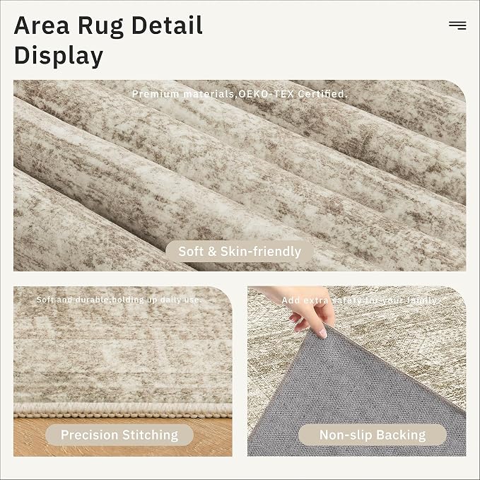 Hallway Runner Rug 4x8 Wide: Washable Thin Runners - Image 6