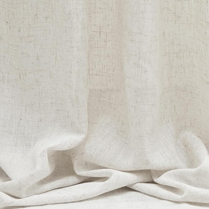 MYSKY HOME Boho Curtains 72 Inch Length, Linen Blend Drapes - Image 8