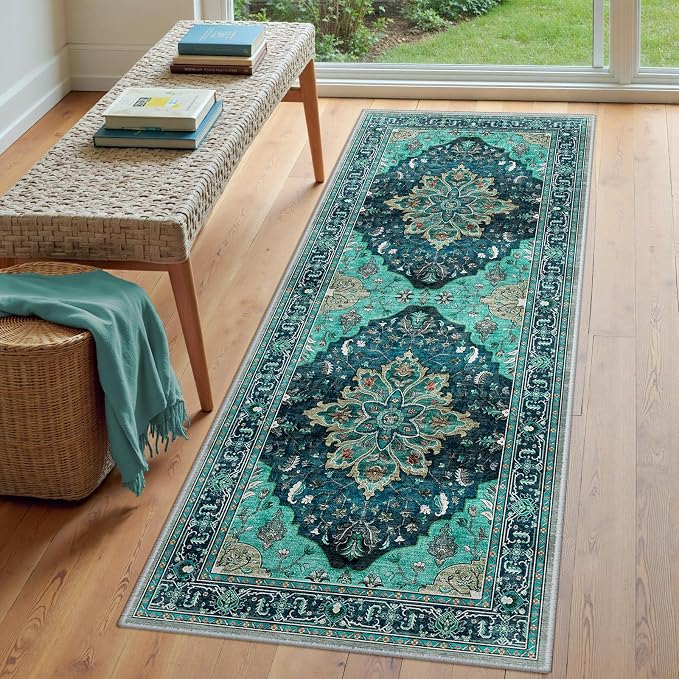 Area Rugs 3'x7' Runner Rug Non Slip Washable - Image 3