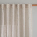 MYSKY HOME Linen Natural Farmhouse Kitchen Curtains 54 inches Long, Boho by MYSKYHOME