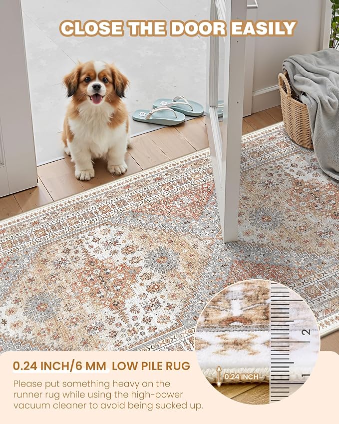 2x4 Washable Rug Runner for Bathroom, Soft Entryway Rug for Laundry Room - Image 6