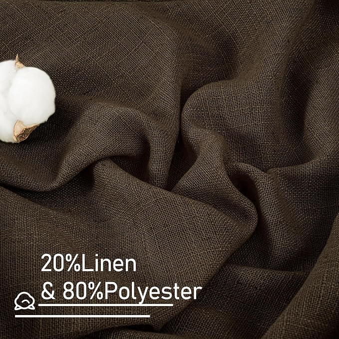 LAMIT 95 Inches Long Linen Curtains - Image 2