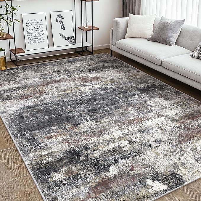 Area Rugs 10x12 for Living Room Bedroom, Modern Abstract Machine Washable Large - Image 4