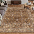 Washable Area Rug 8' x 10' Vintage Traditional Persian Mat by Unknown