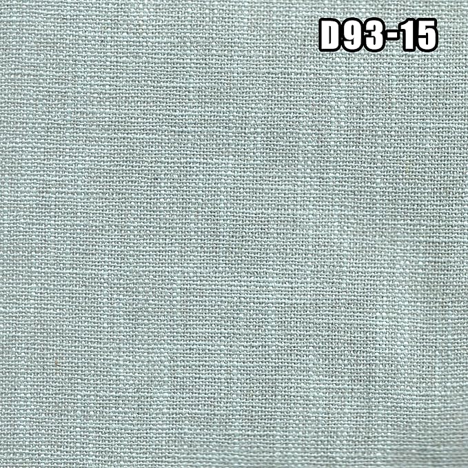 East West Furniture V027MZ015-7 7 Piece Dining Table Set Consist of a Rectangle Kitchen Table with V-Legs and 6 Baby Blue Linen Fabric Upholstered Chairs, 40x72 Inch, Multi-Color