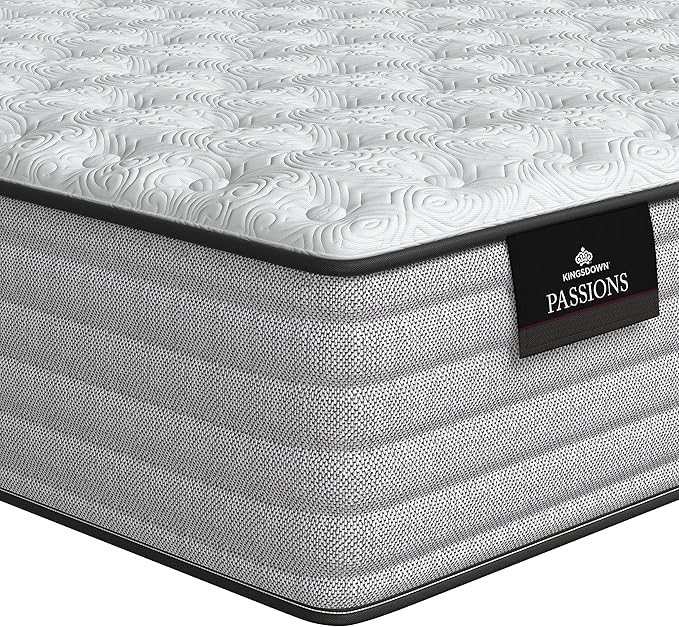 Kingsdown Passions Aspiration 14" Firm Hybrid Mattress, California King, Tan