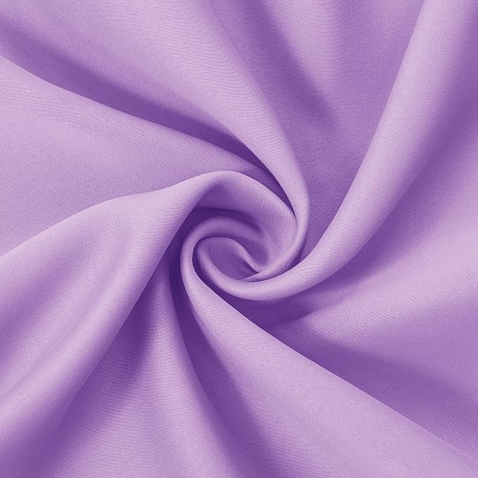 LEMOMO Lavender Blackout Curtains 52 x 63 Inch Length/Set of 2 Curtain - Image 5