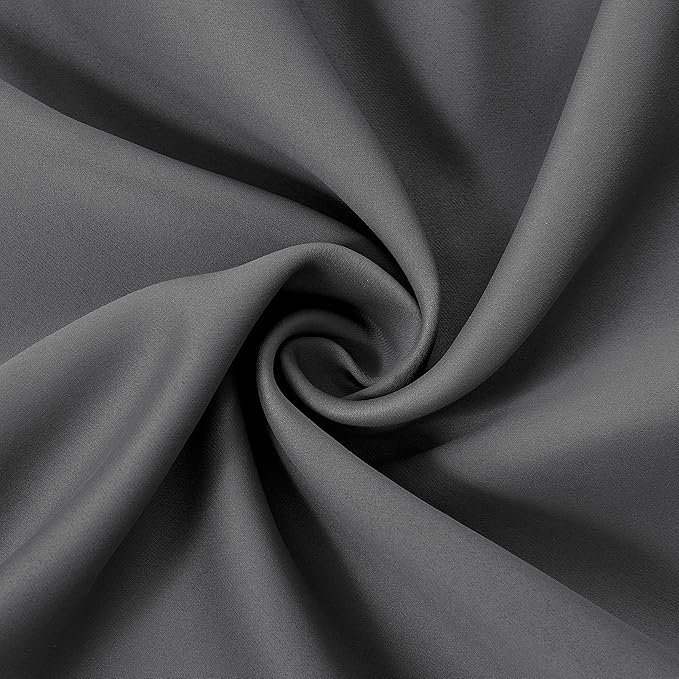 LEMOMO Frost Grey Blackout Curtains 34 x 63 Inch Length/Set of 2 Curtain - Image 5