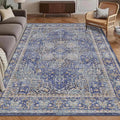 Washable Area Rug 9' x 12' Vintage Traditional Persian Mat by Unknown