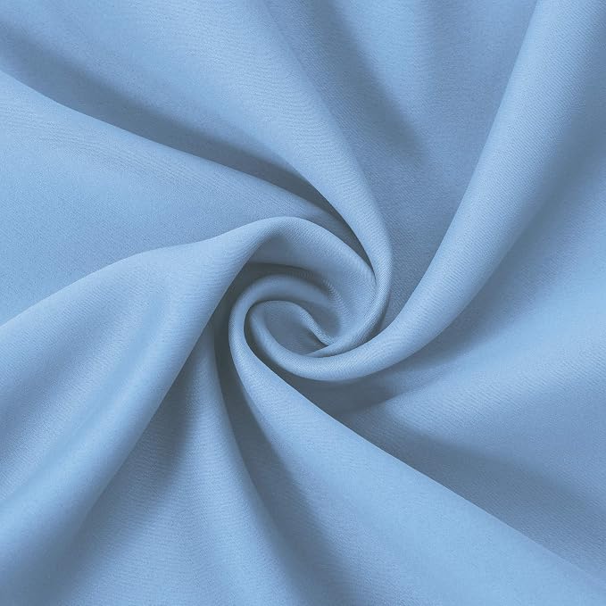 LEMOMO Sky Blue Thermal Blackout Curtains/52 x 84 Inch/Set of 2 Panels Room - Image 5